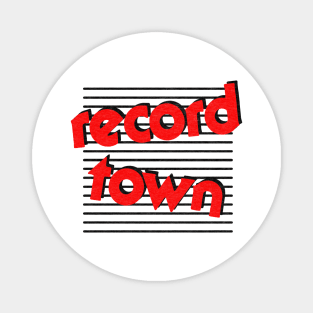 Record Town Defunct 1980s Mall Record Store Magnet